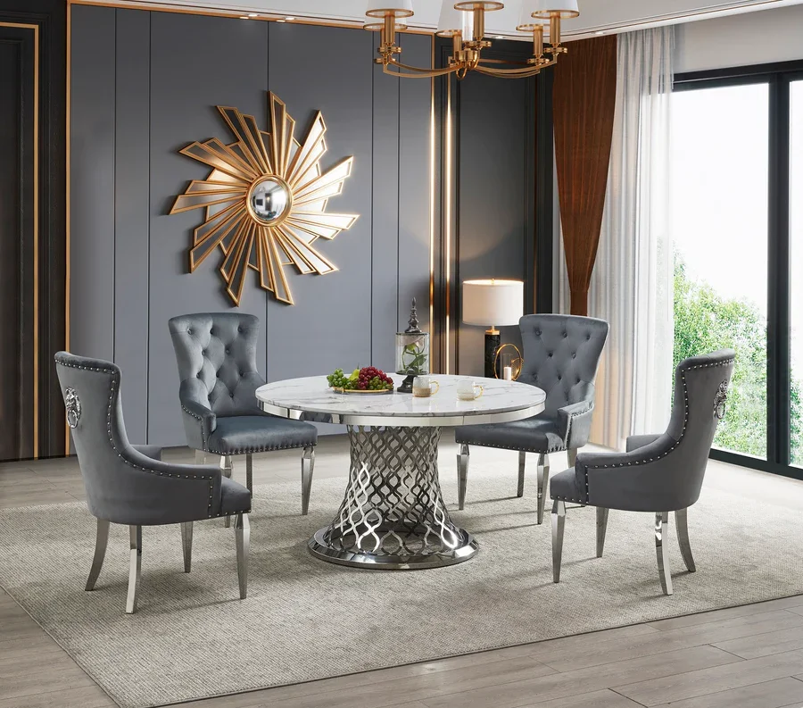 D1012 MCF 5pc Dining Set (Table, 4 chairs)