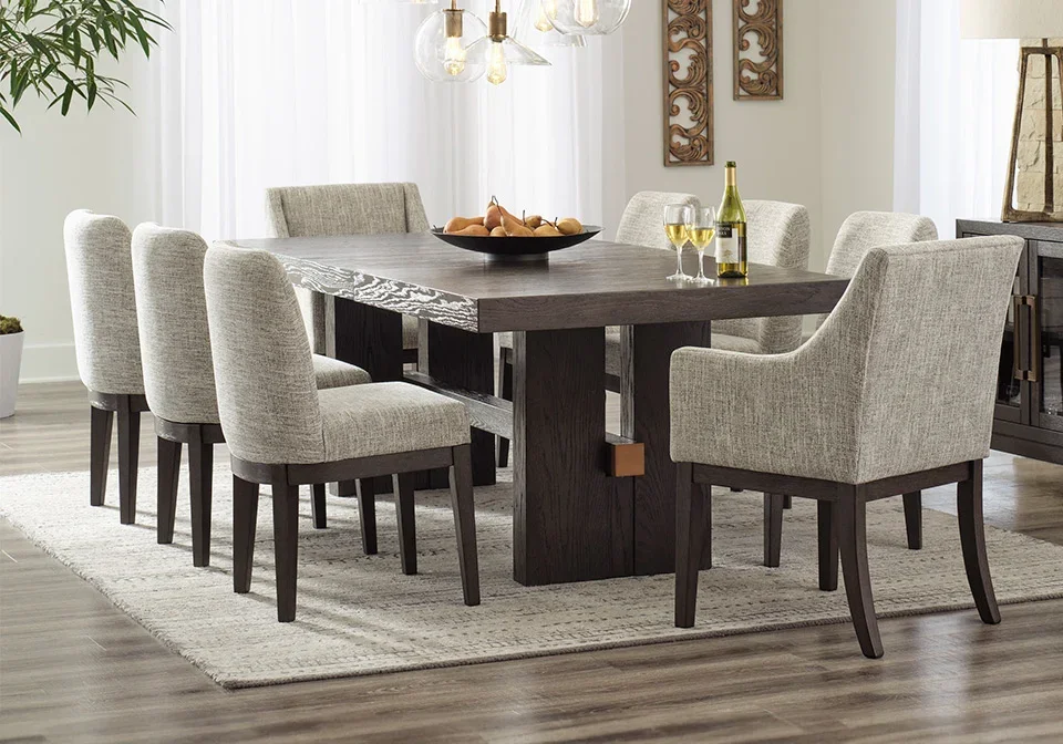 Burkhaus 7pc Dining Set (Table, 6 chairs)