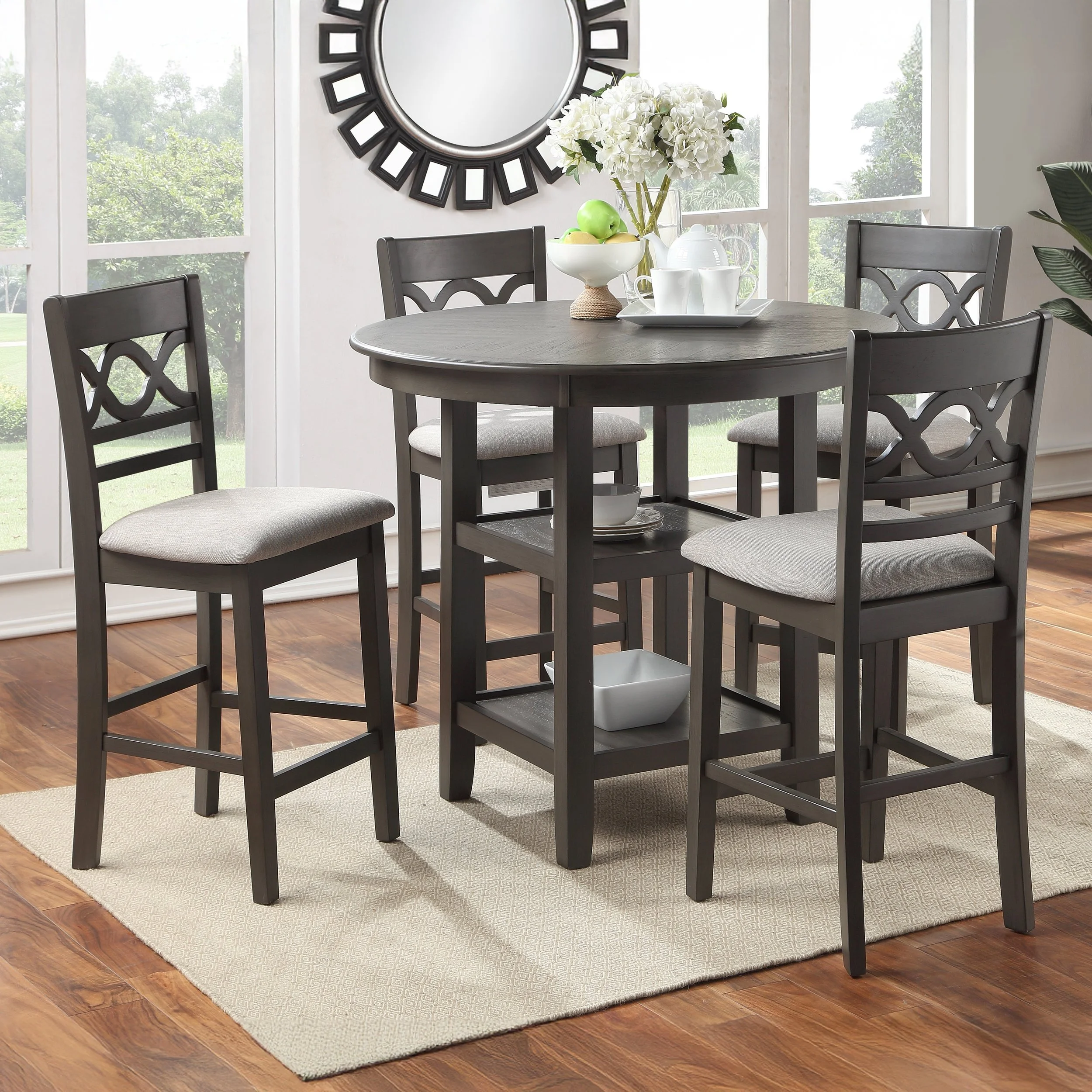 Cori Counter 5pc Dining Set (Table, 4 chairs)