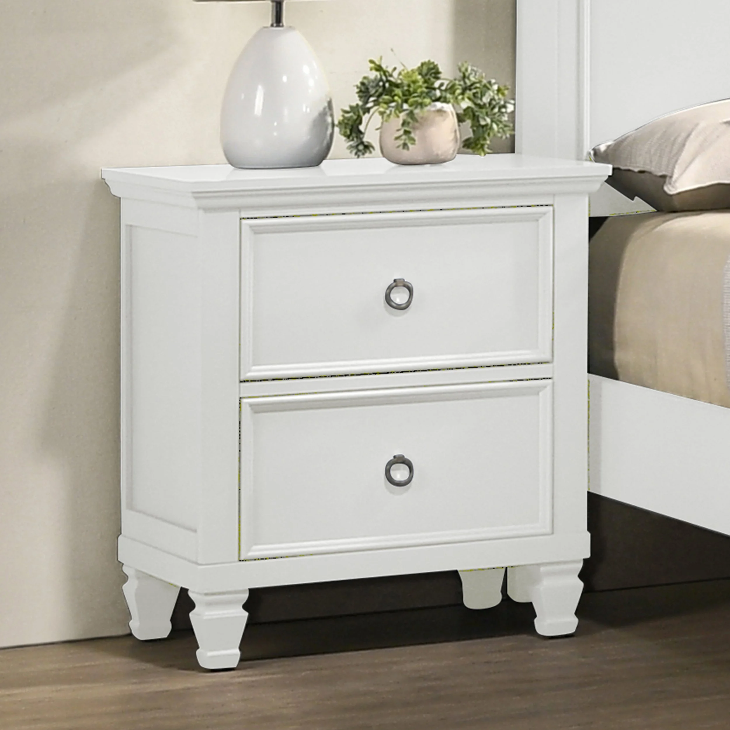 Tamarack White Nightstand