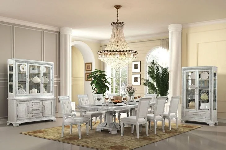 Stella Mia 7pc Dining Set (Table, 4 side chair, 2 arm chairs)