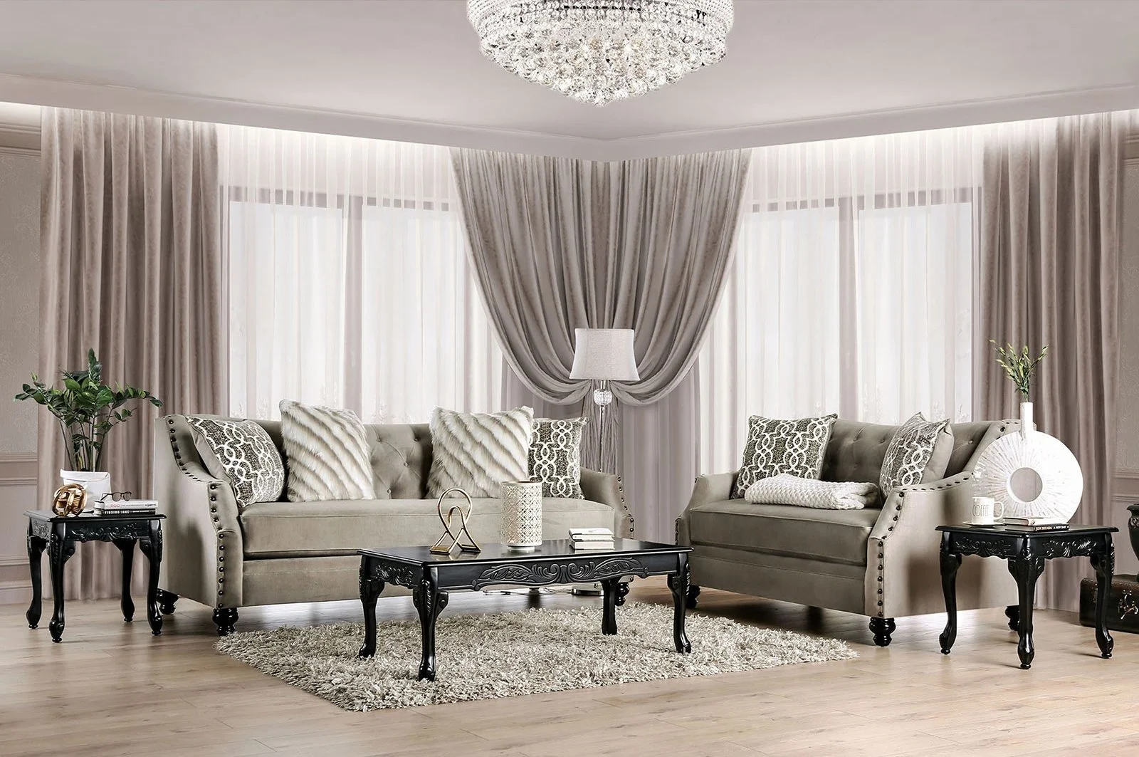 Aurora 2pc Set (sofa & Loveseat)
