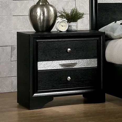Chrissy Black Nightstand