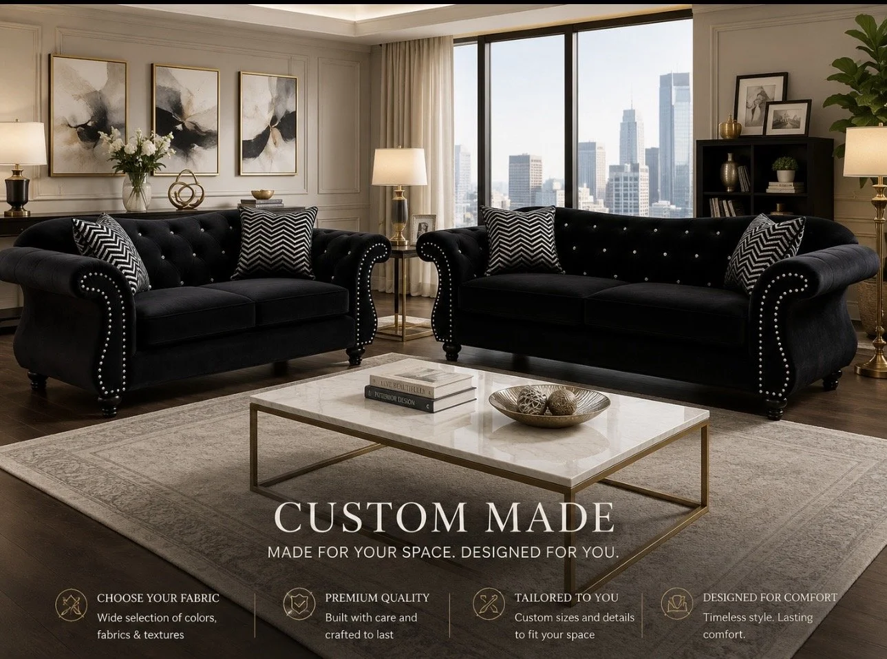 Ericka 2pc Set (Sofa & Loveseat)