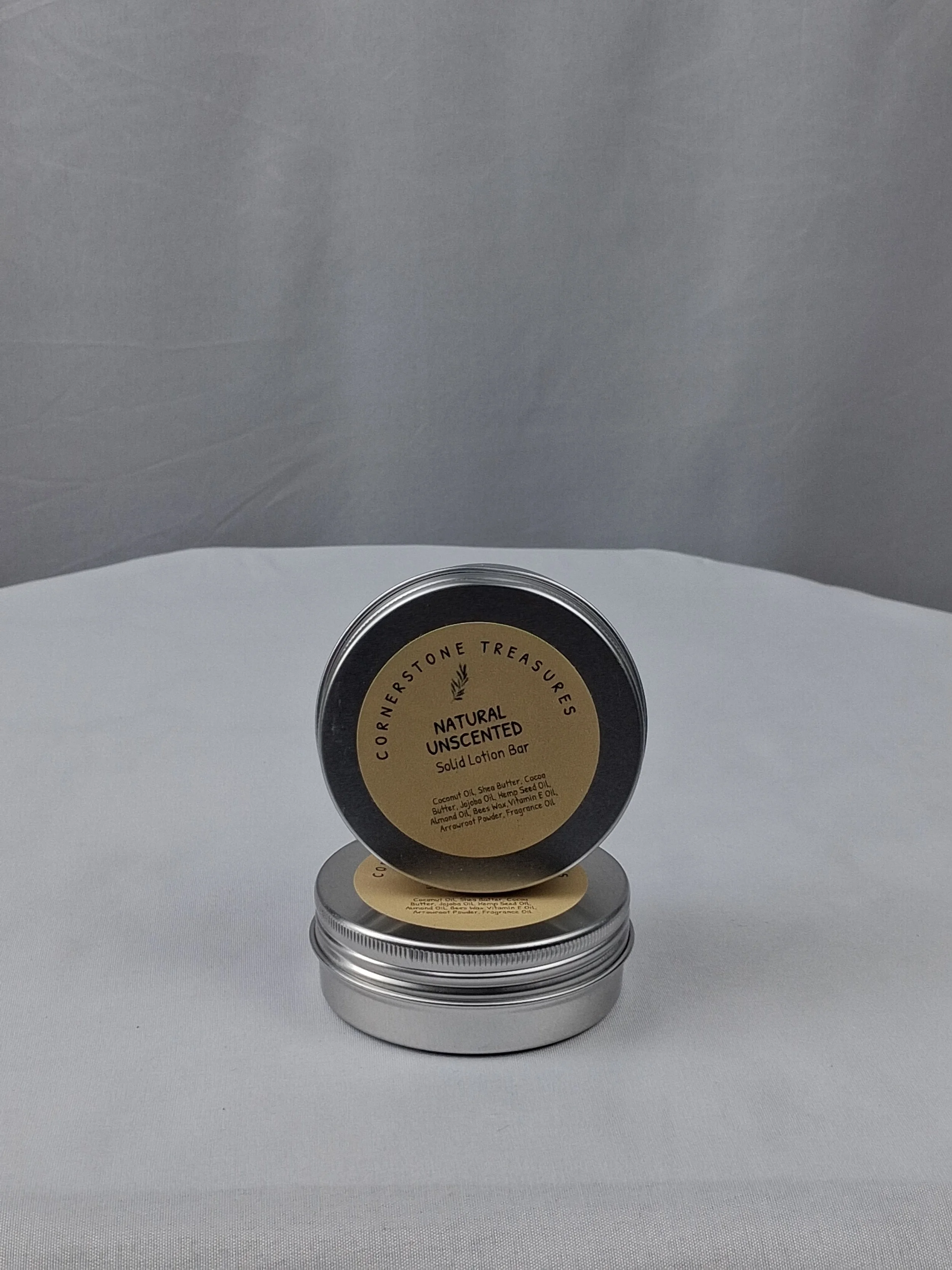 Natural Unscented Solid Lotion Bar