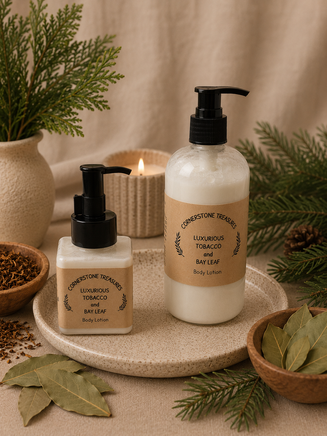 Tobacco and Bay Leaf Body Lotion
