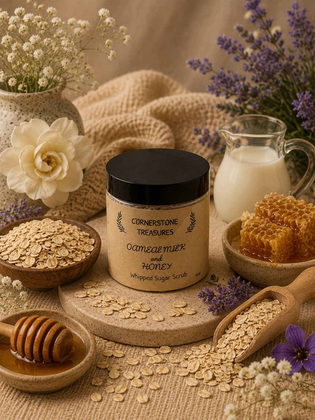 Oatmeal Milk and Honey Whipped Body Polish