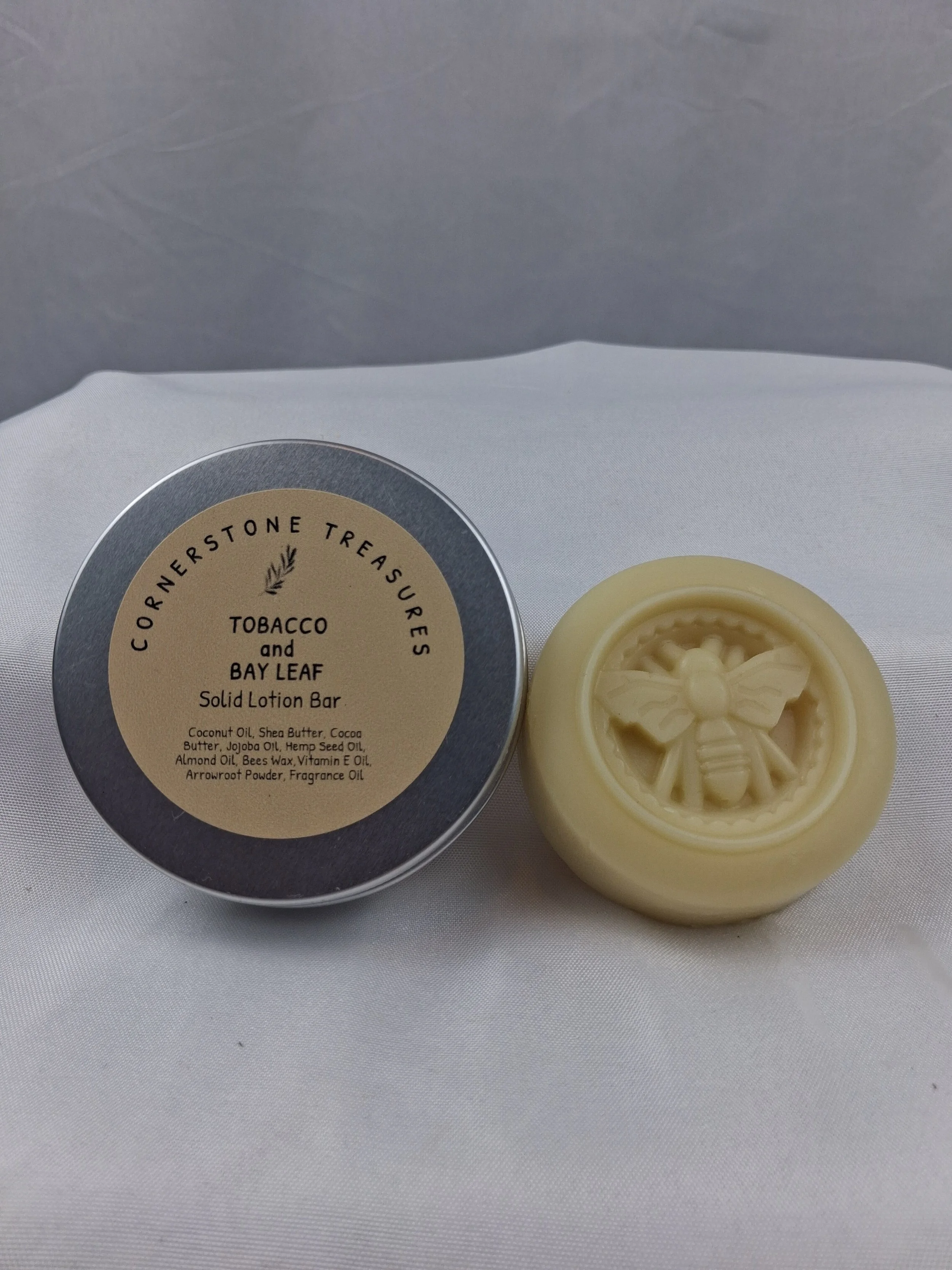 Tobacco and Bay Leaf Solid Lotion Bar