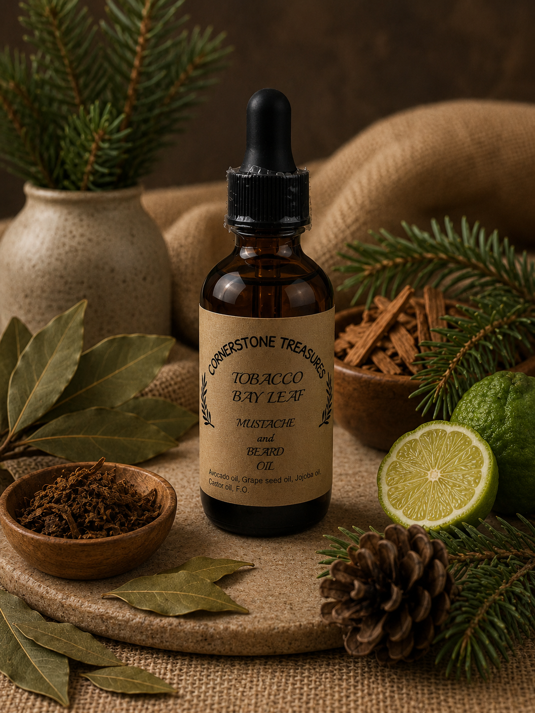 Tobacco and Bay Leaf Mustache/Beard Oil