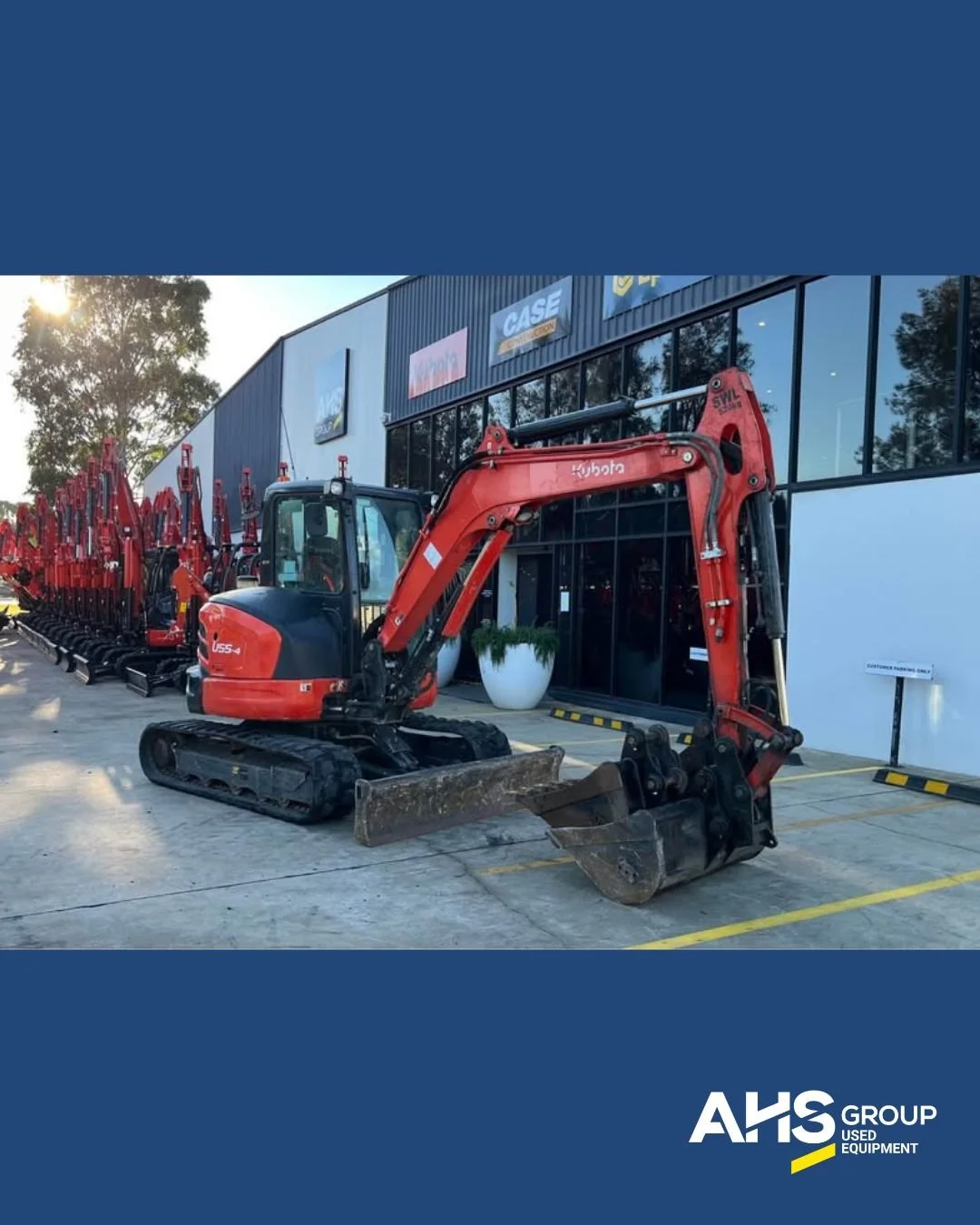 2022 Kubota U55-4 Cabin Excavator 

Price: $59,900 + GST 

Hours: 1,445

This well-maintained 2022 Kubota U55-4 Cabin Excavator has 1,445 hours and presents in excellent working condition. Built for reliability, performance and operator comfort, this