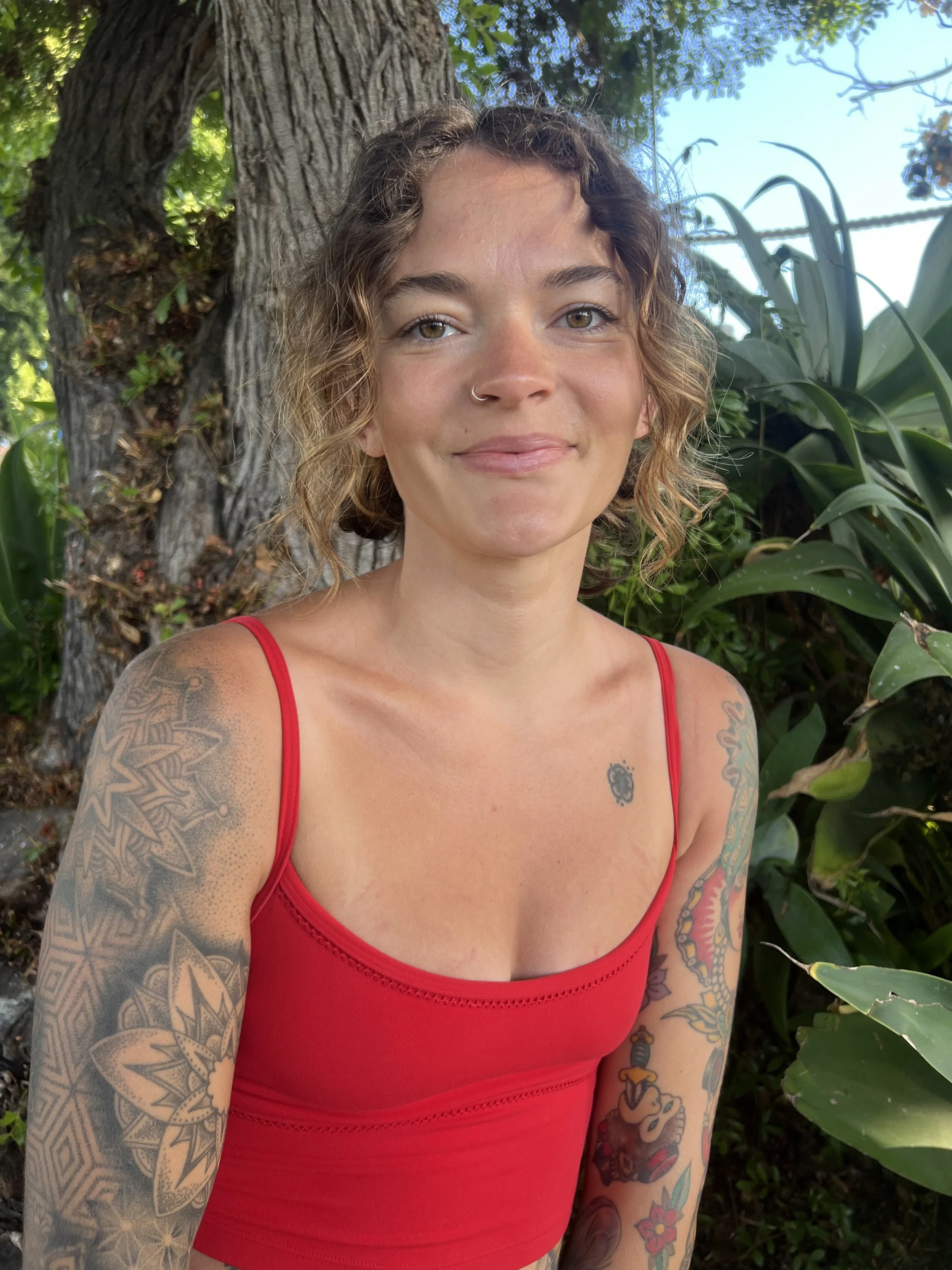 fun, energetic yoga instructor