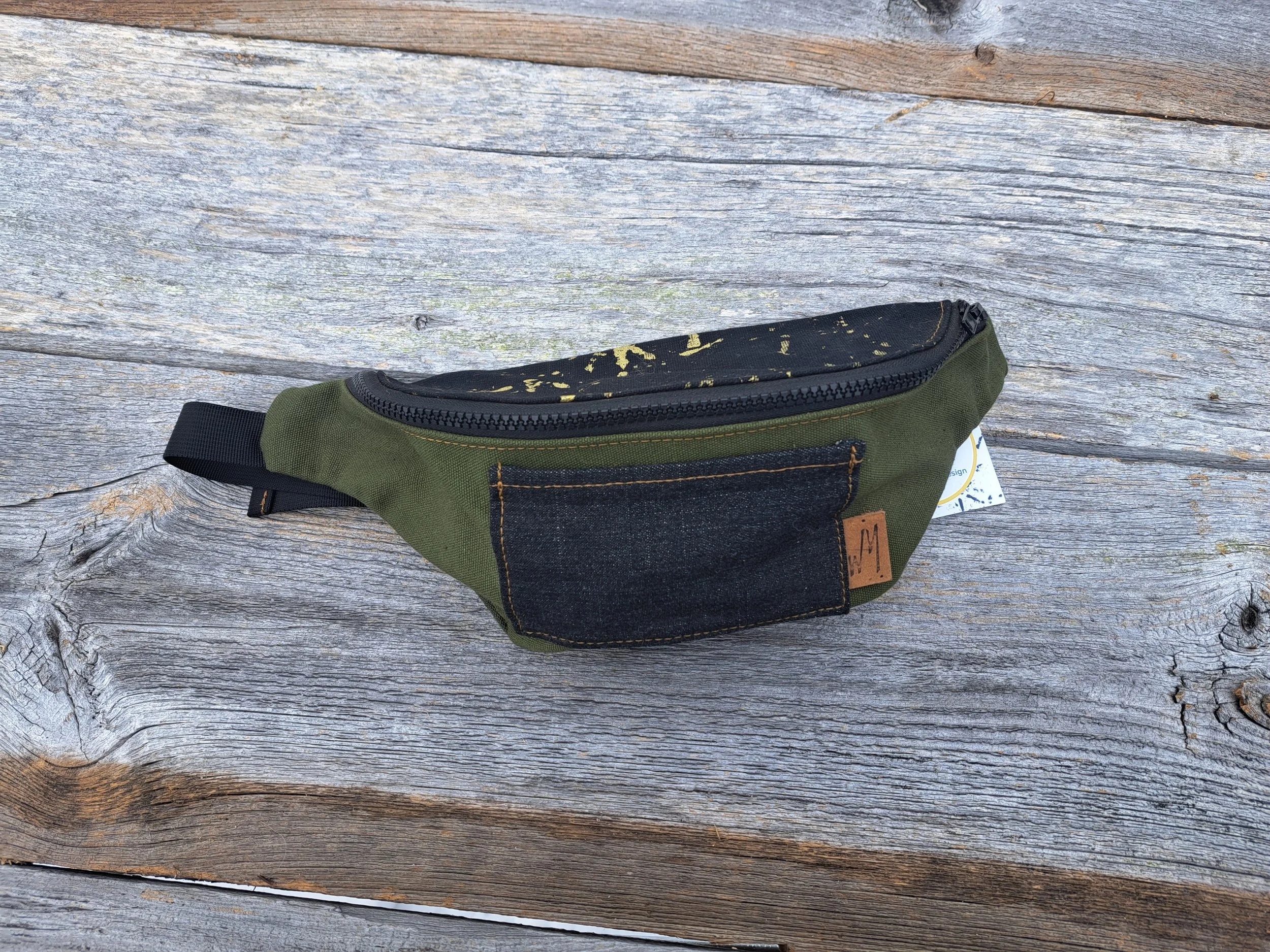 Canvas Fanny Pack- Olive Green