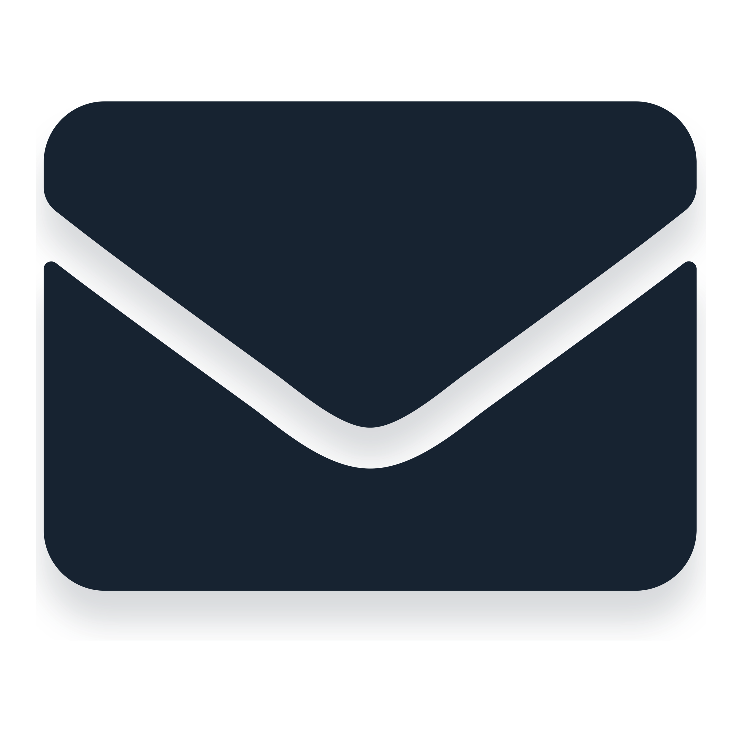 A dark plush blanket or pillow with rounded edges and a smooth surface.
