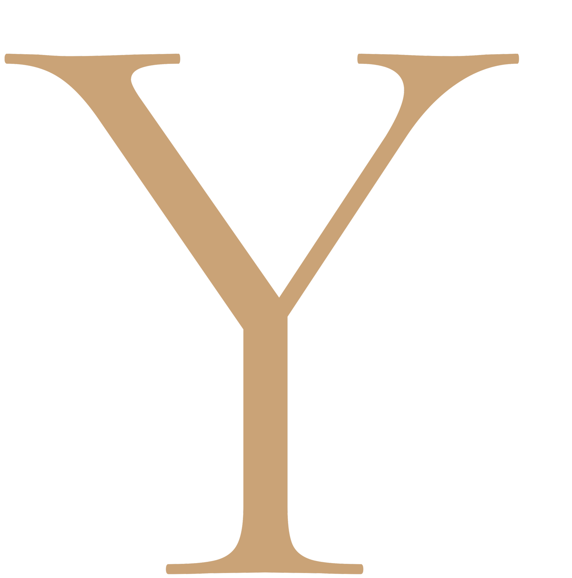 A stylized logo of a wine glass with a beige color on a black background.