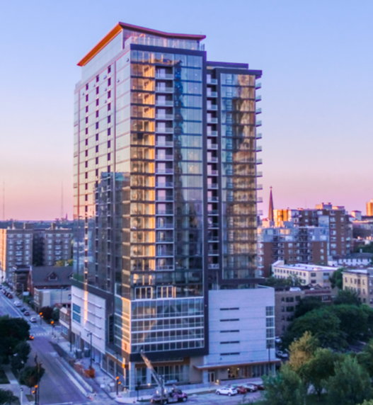 Ascent mixed-use tower in Milwaukee - mass timber high-rise development, the tallest mass timber tower in the world