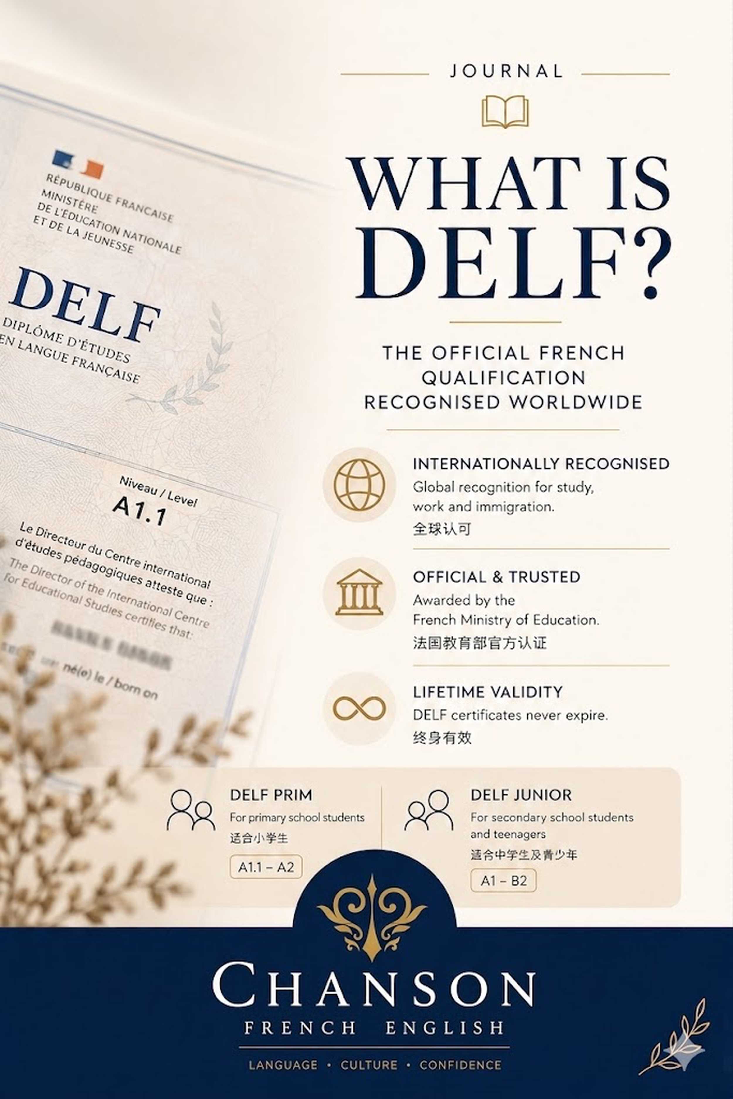 Understanding DELF Prim &amp; DELF Junior