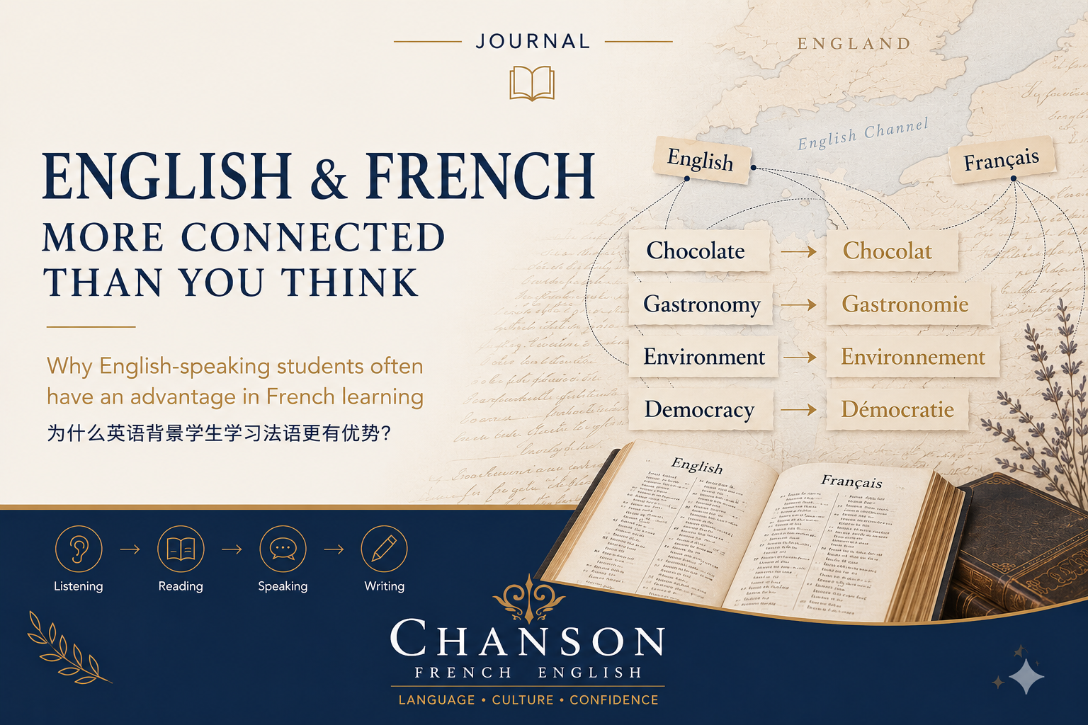 High School French Learning: Why English Speakers Have an Advantage