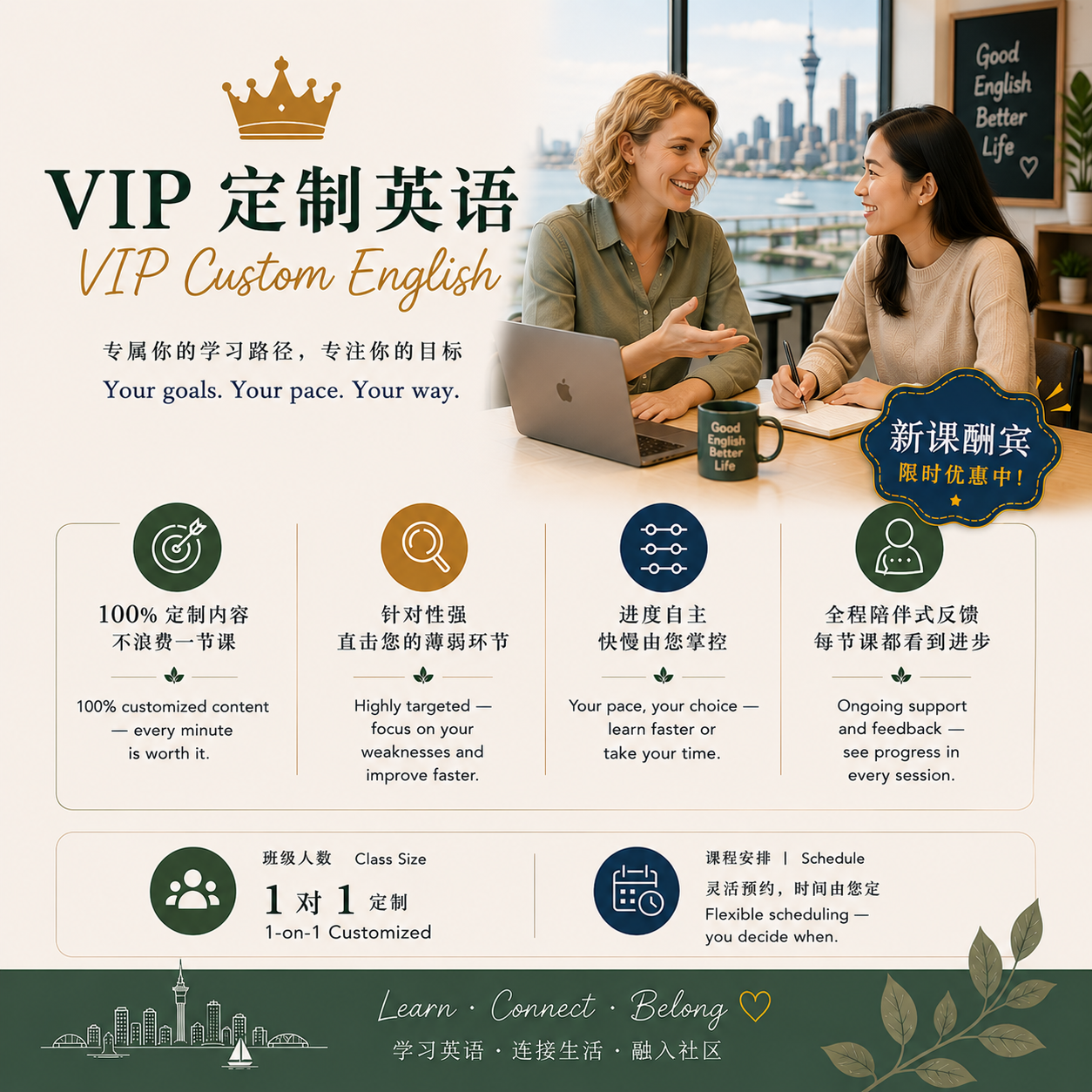 Private 1v1 Custom English  VIP定制英语