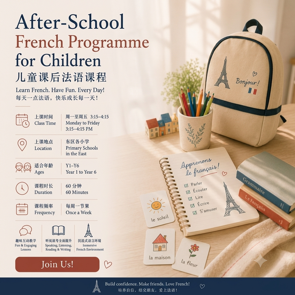 Kids After-School French 儿童课后法语