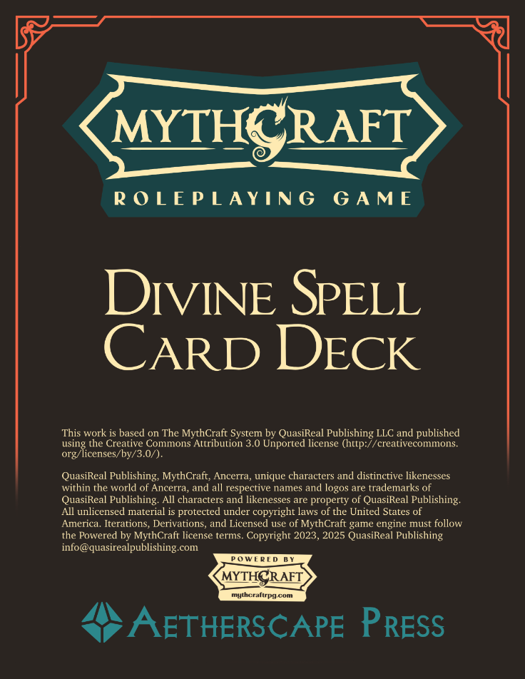 Divine Spell Card Deck