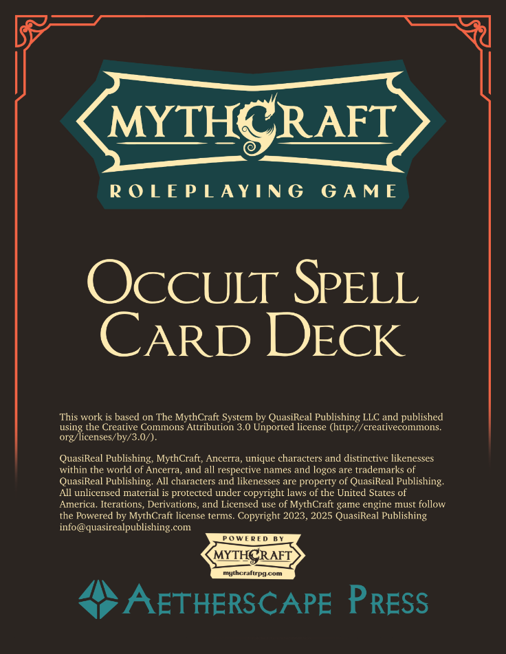 Occult Spell Card Deck