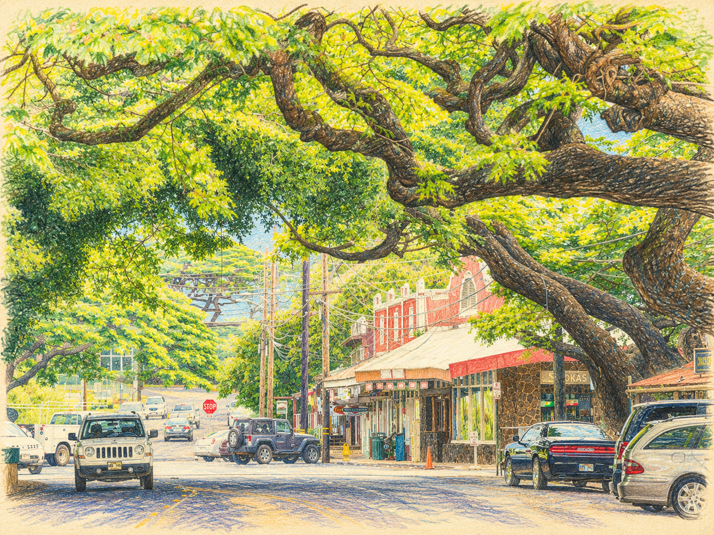 15 minute drive to historic Kōloa Town