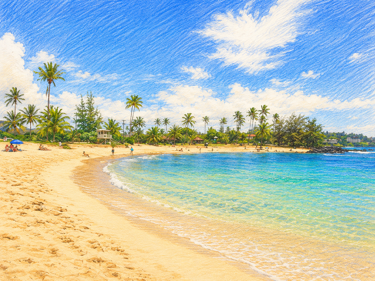 15 min drive to Poʻipū Beach, and some of the best swimming on the South Shore