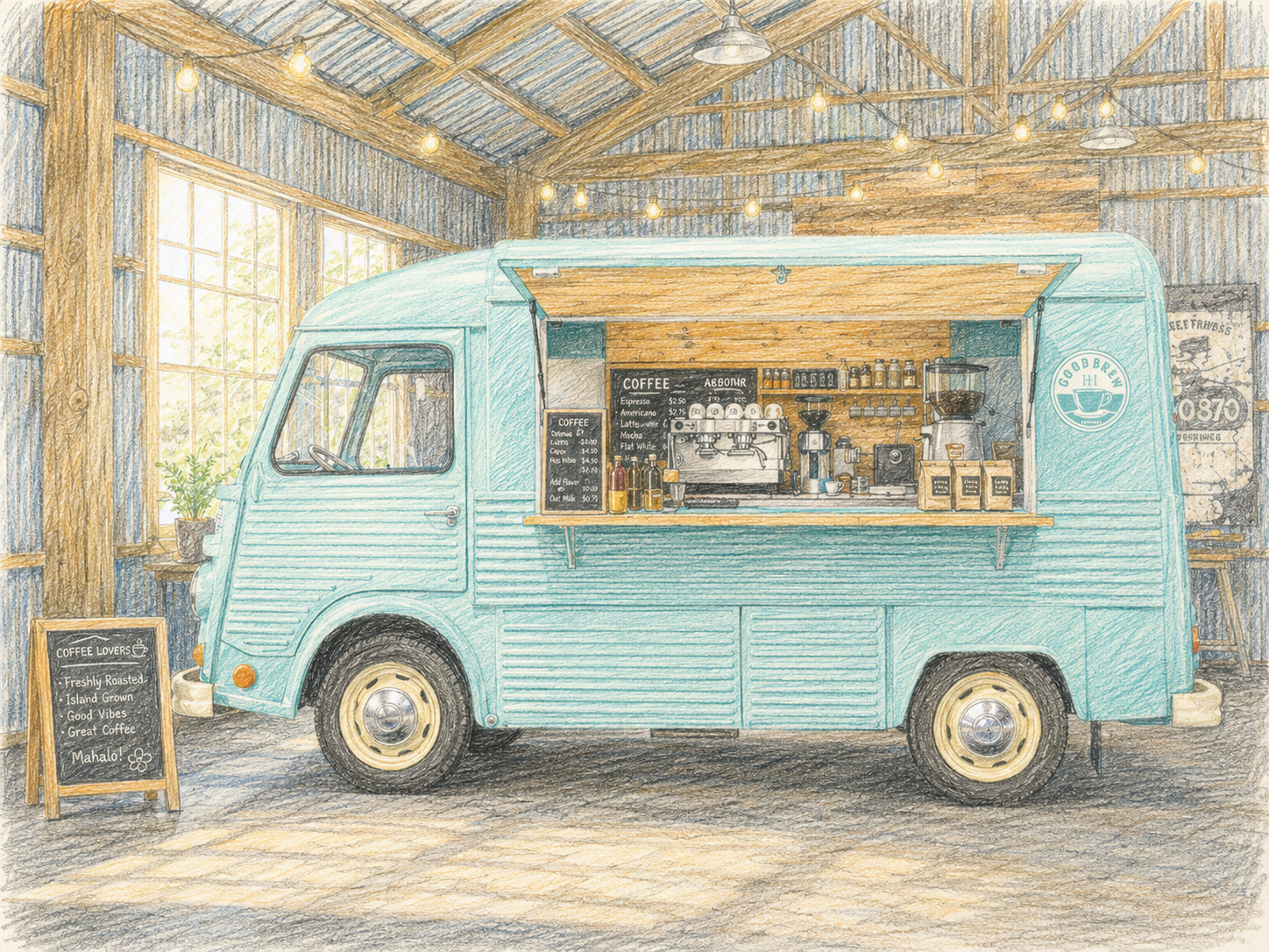 5 minute drive to Warehouse 3540 for coffee, casual eats, local shops, and Drift Micro Bar.