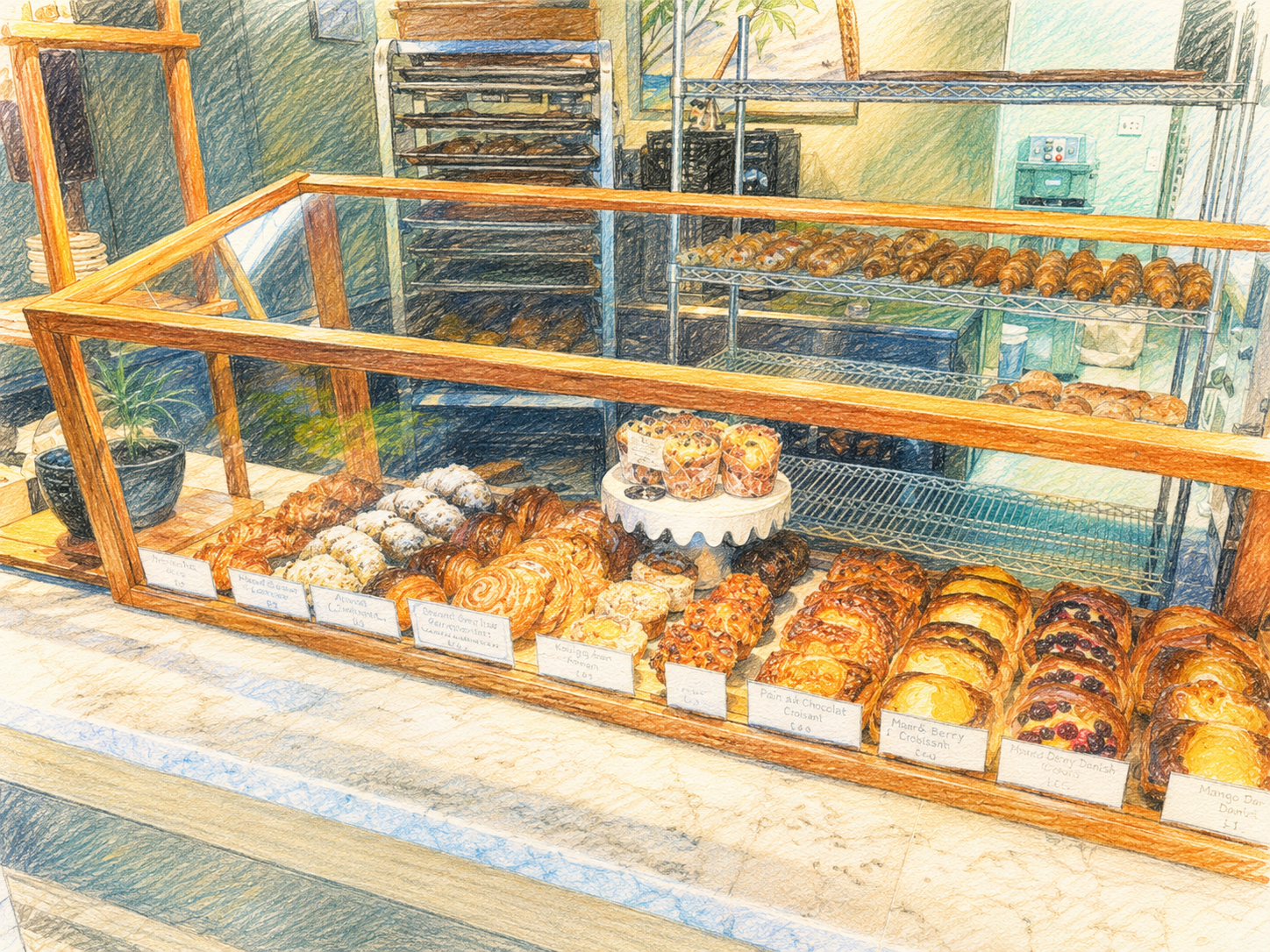 5 minute drive to Midnight Bear Breads, an artisan bakery in Lāwaʻi known for sourdough, croissants, coffee, and breakfast/lunch items.