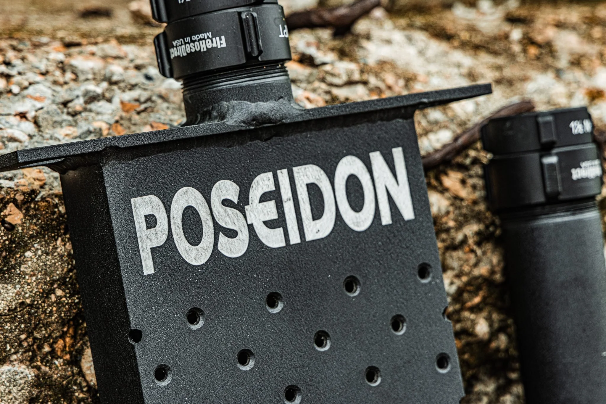 The Poseidon is a 17lb. under vehicle nozzle that can flow 420GPM with an 1 ¾ hand line and should be your first choice in Electric Vehicle/Hybrid car fire nozzles. It's a multipurpose nozzle to meet the budget of fire departments.