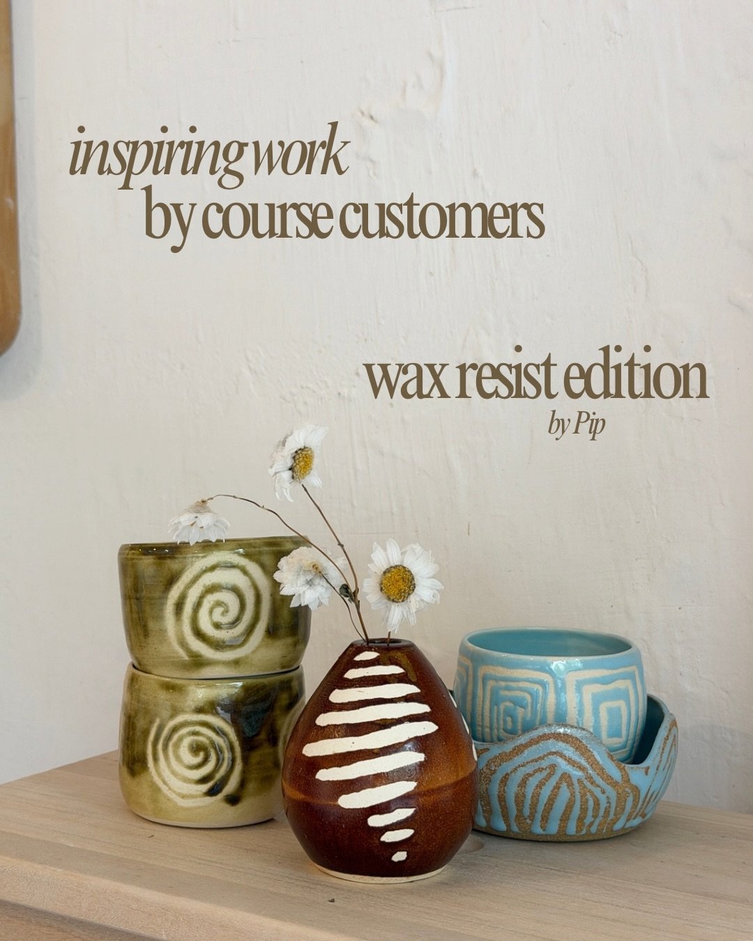 I love a creative application of wax resist and these pieces by our course customer Pip, are a real stand-out and honestly very inspiring. Join our final courses of the year, intake early November, link in bio ✨

If you can&rsquo;t make this year, it