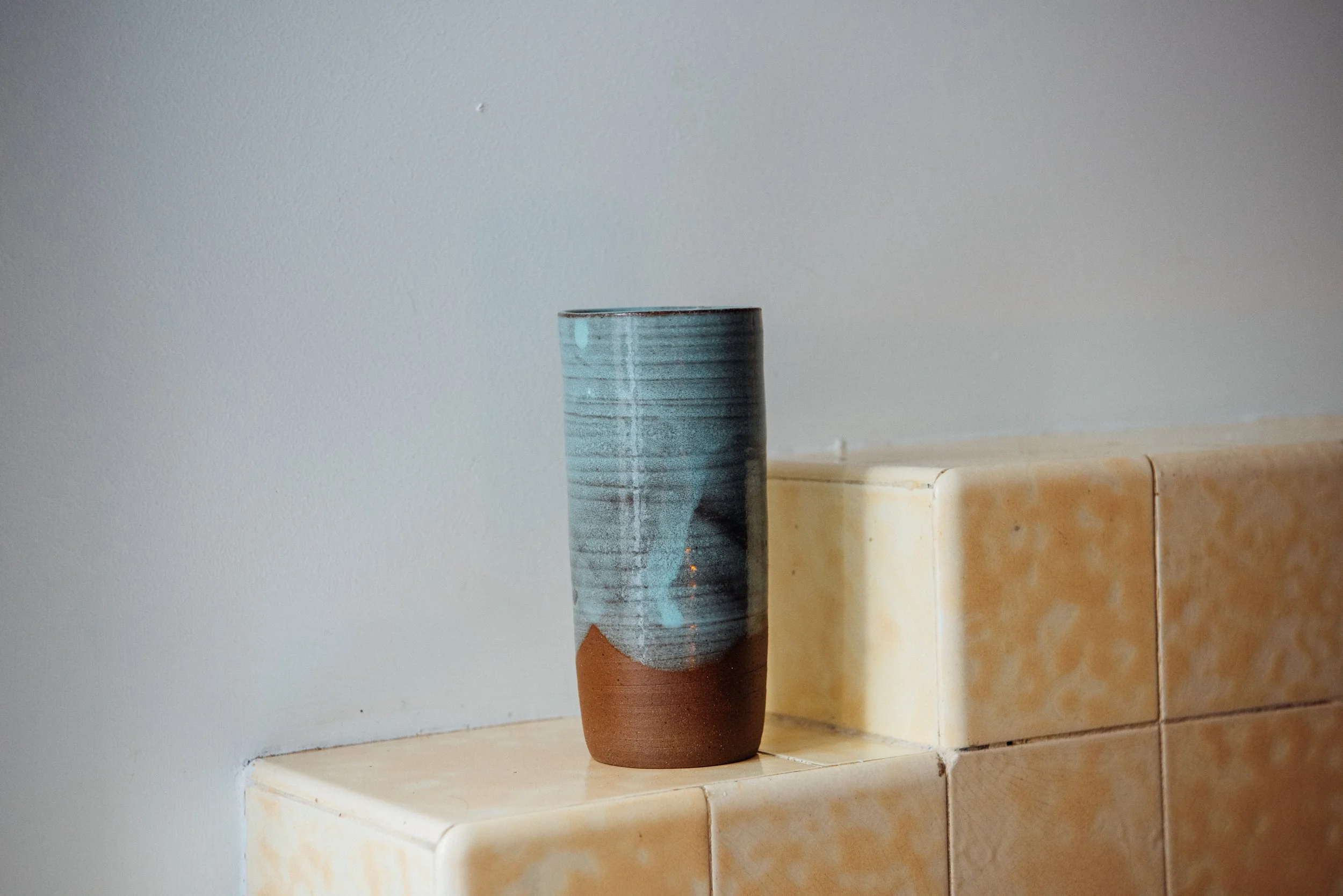 Handmade Small Vase in Sea Spray