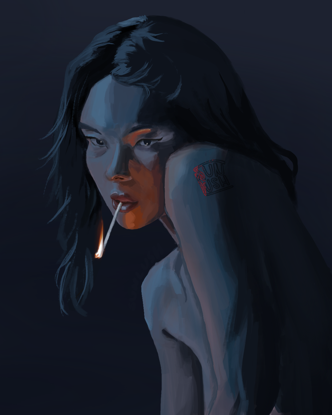 FLICKER | Light & Color Study, referenced from an image on Pinterest