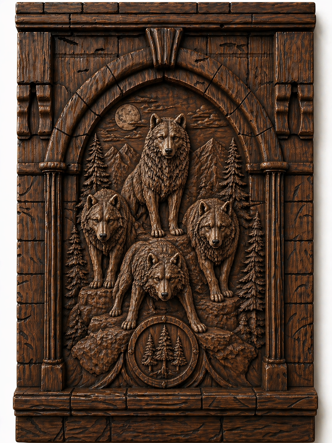 wolf wall art