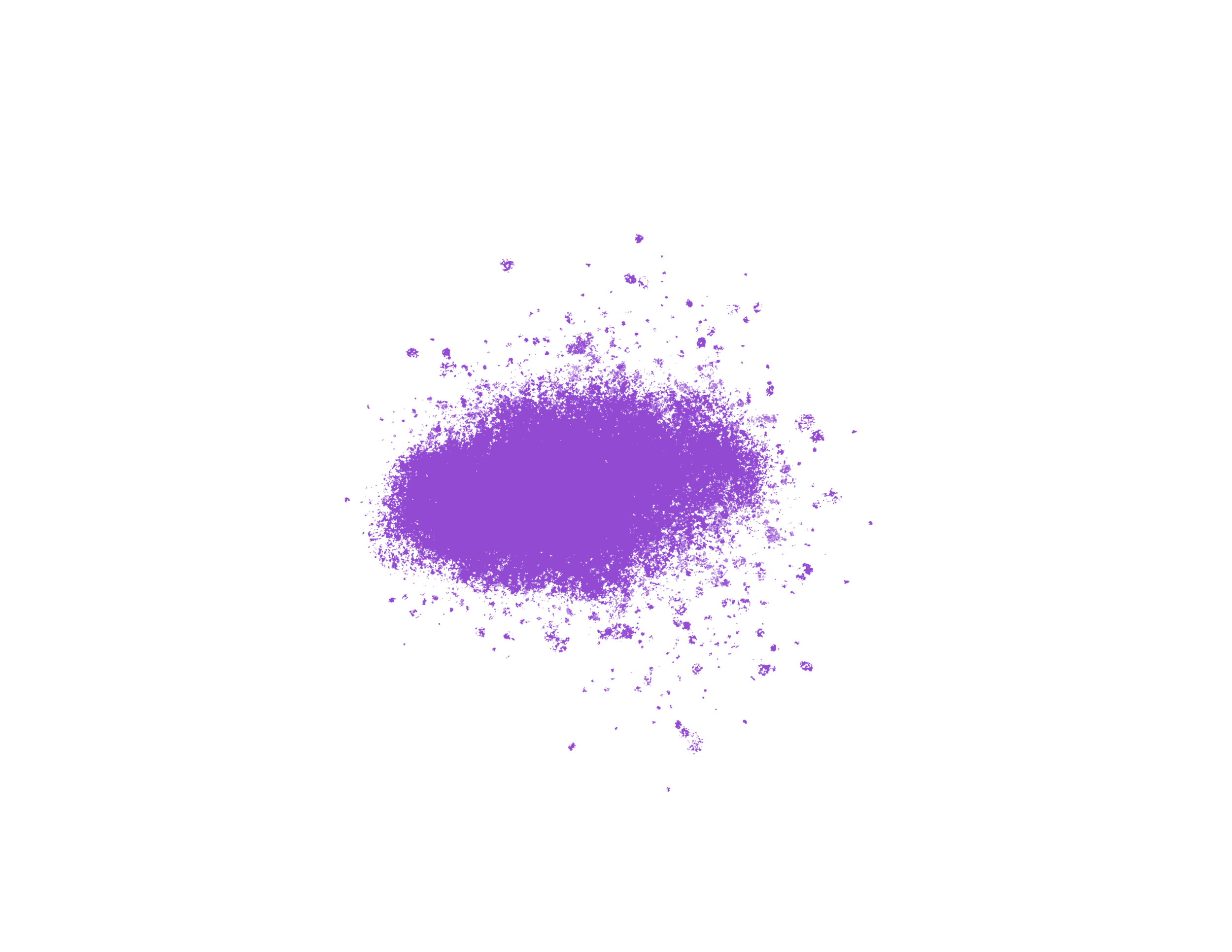 spray paint splash of vivid purple