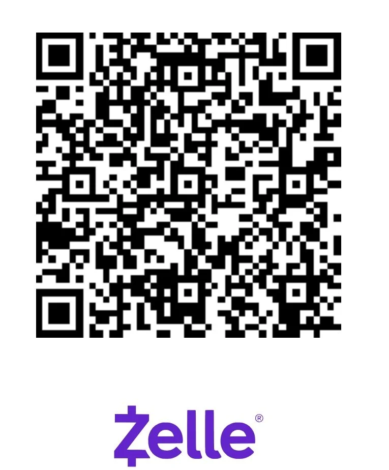a QR code link to Zelle