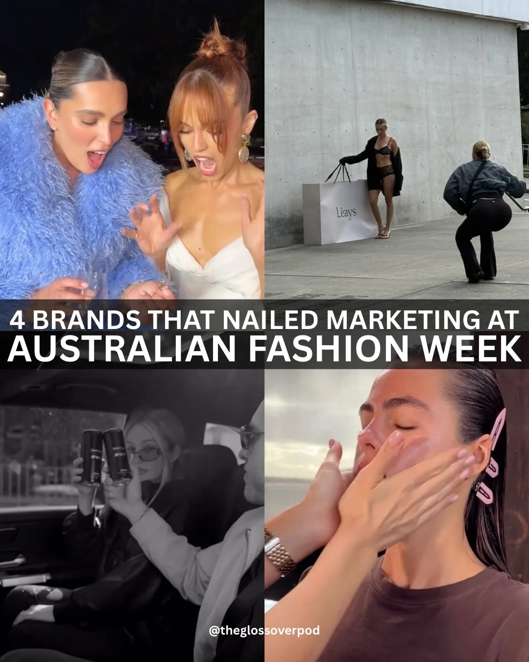 Marketing 101 👀

Yes, Australian Fashion Week is all about the runway but it&rsquo;s often what happens off the runway that makes the biggest splash!! 

Follow @theglossoverpod for weekly podcast drops covering fashion, beauty, business and culture 