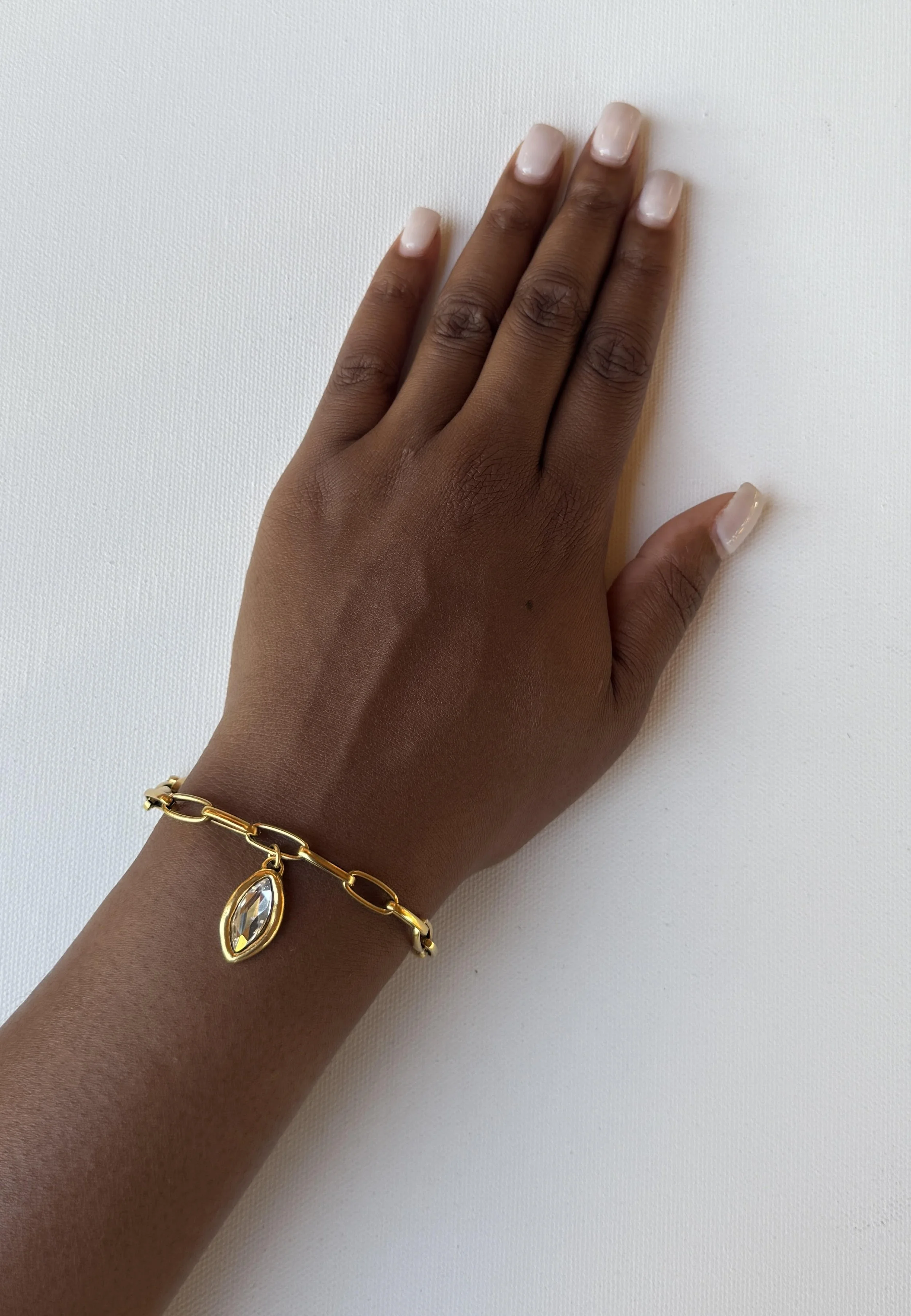 Navette Paperclip Chain Bracelet