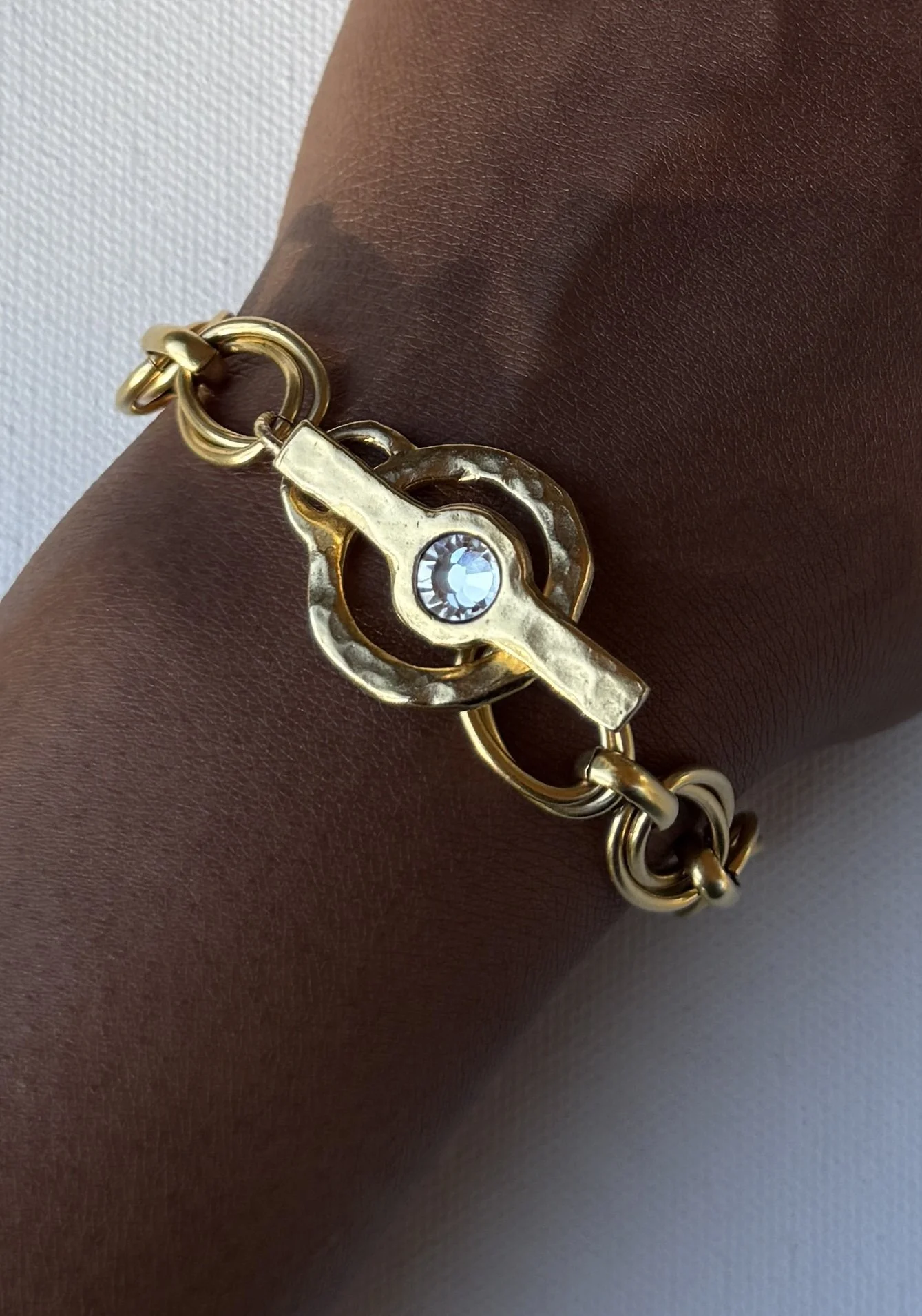 Loop Diamond Toggle Bracelet