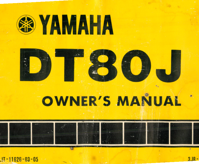 Yamaha DT80 Owner's Manual