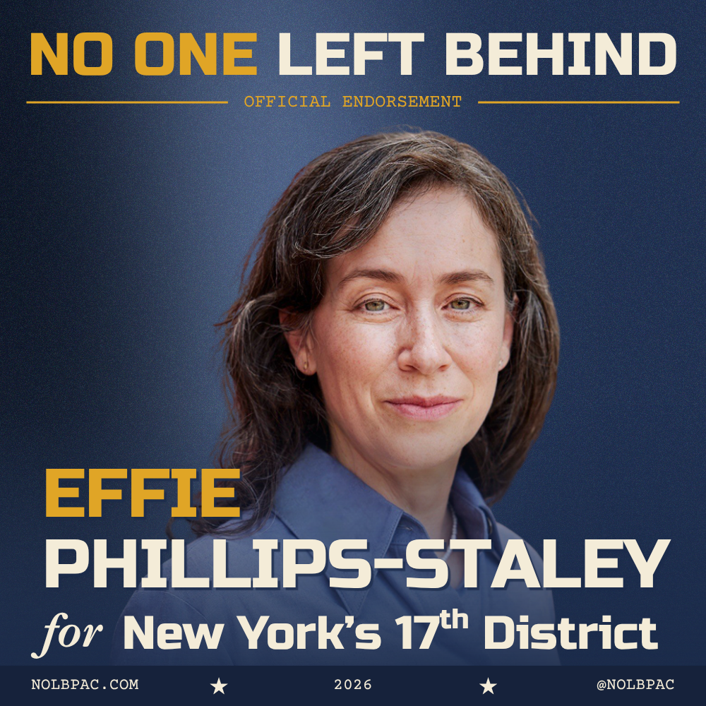 No One Left Behind Announces Endorsement of Effie Phillips-Staley for Congress in New York's 17th Congressional District