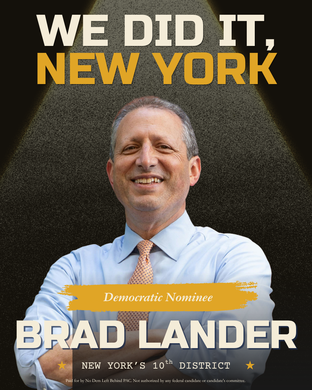 No One Left Behind Congratulates Brad Lander on Primary Victory in New York’s 10th District