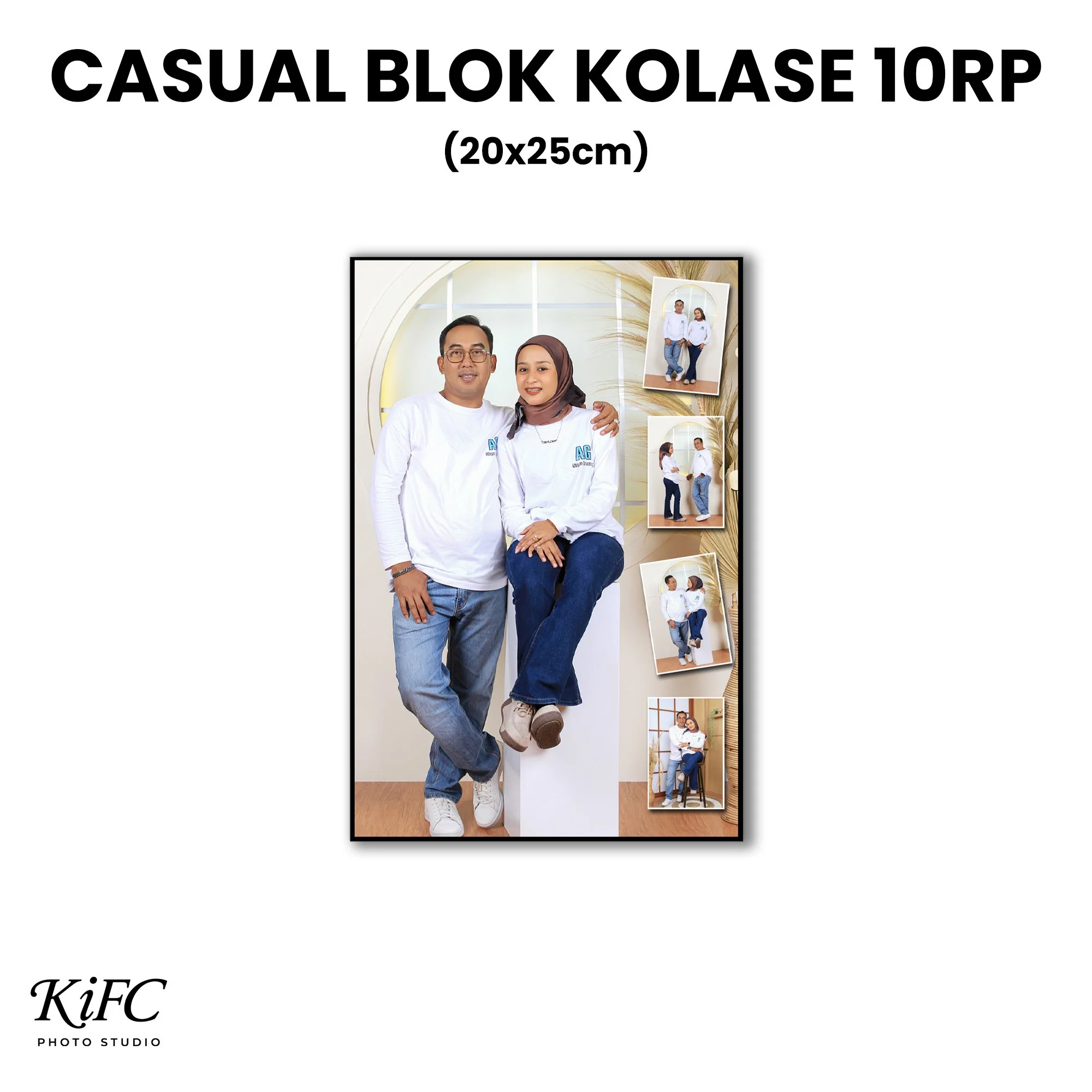 Foto Studio Casual Kolase 10RP Blok - IDR 250.000