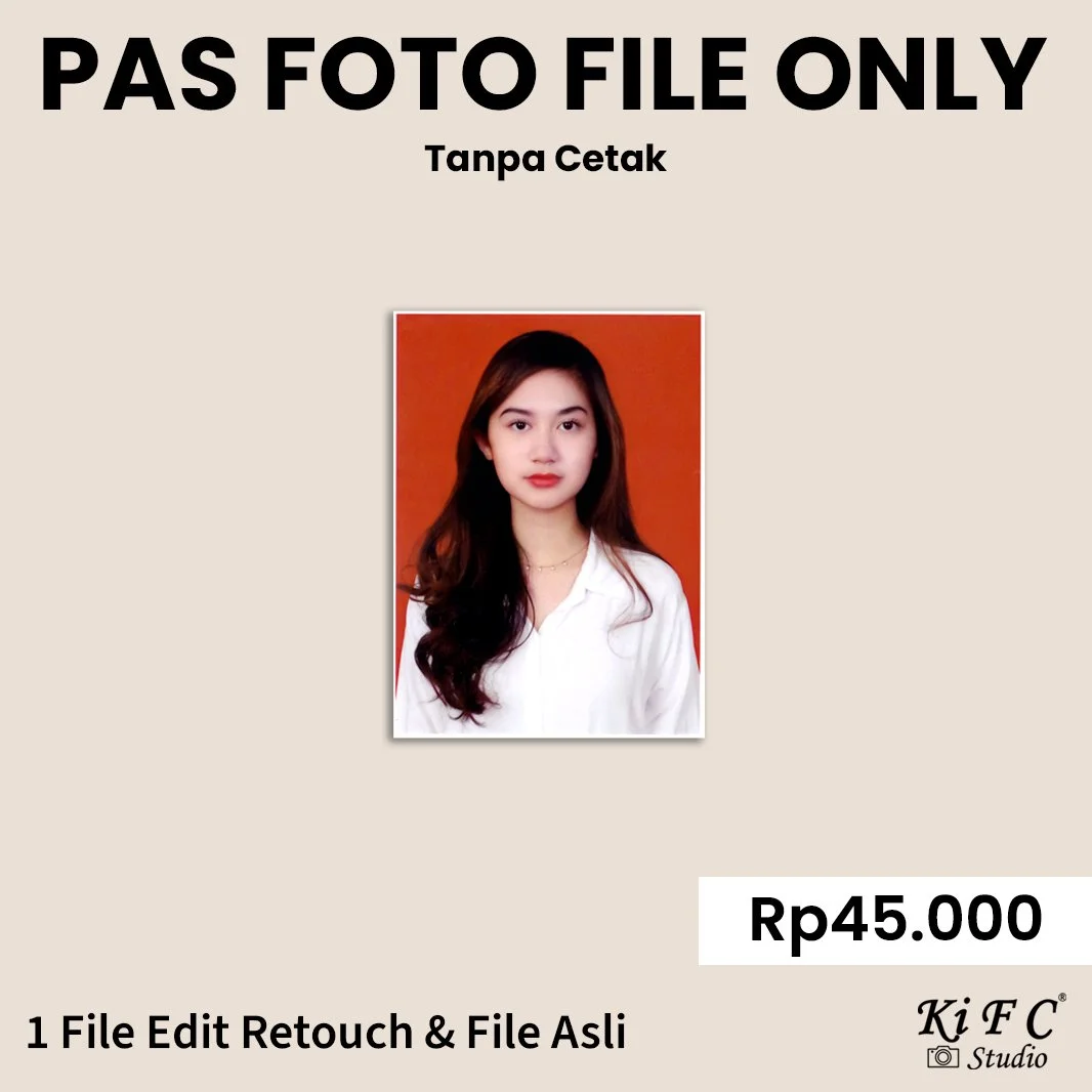 Foto Studio Pas Foto File Only - IDR 45.000