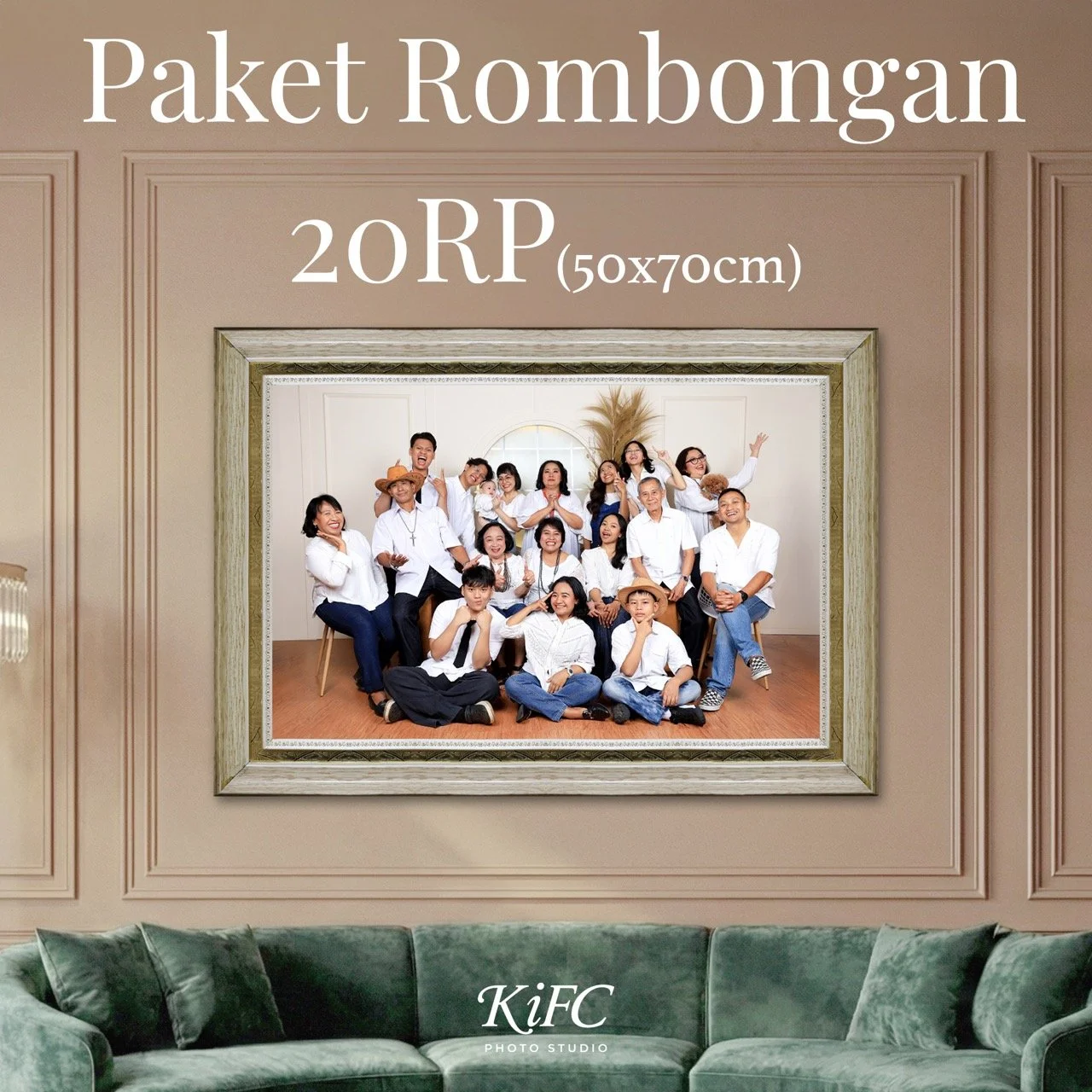 Foto Studio Family Rombongan 20RP — IDR 1.000.000