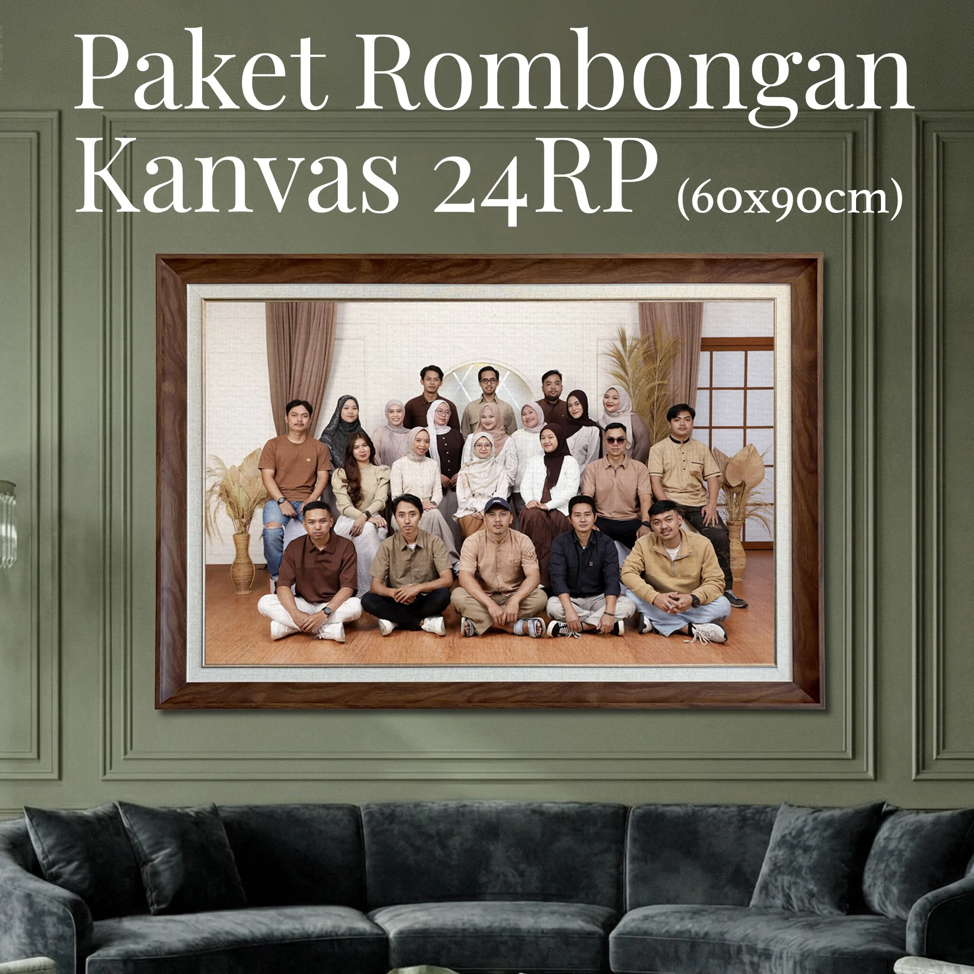 Foto Studio Family Rombongan Kanvas 24RP — IDR 2.000.000