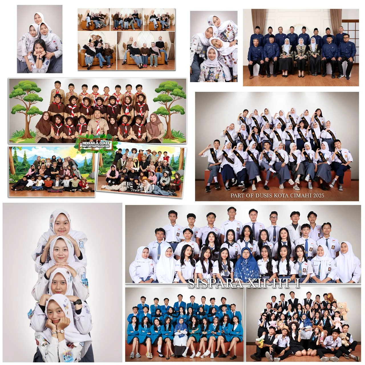 Sesi foto studio group bareng bestie, teman, komunitas, kelas di kota cimahi