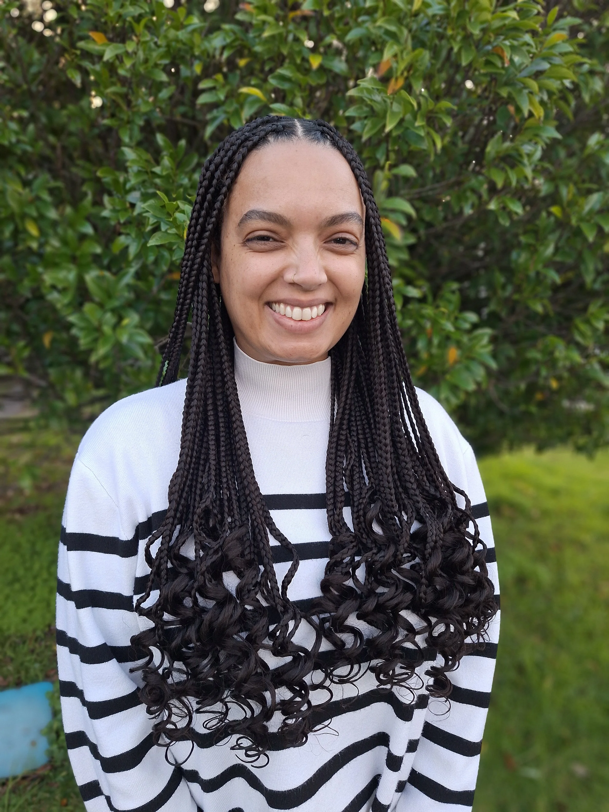 Large Medium Knotless Curls