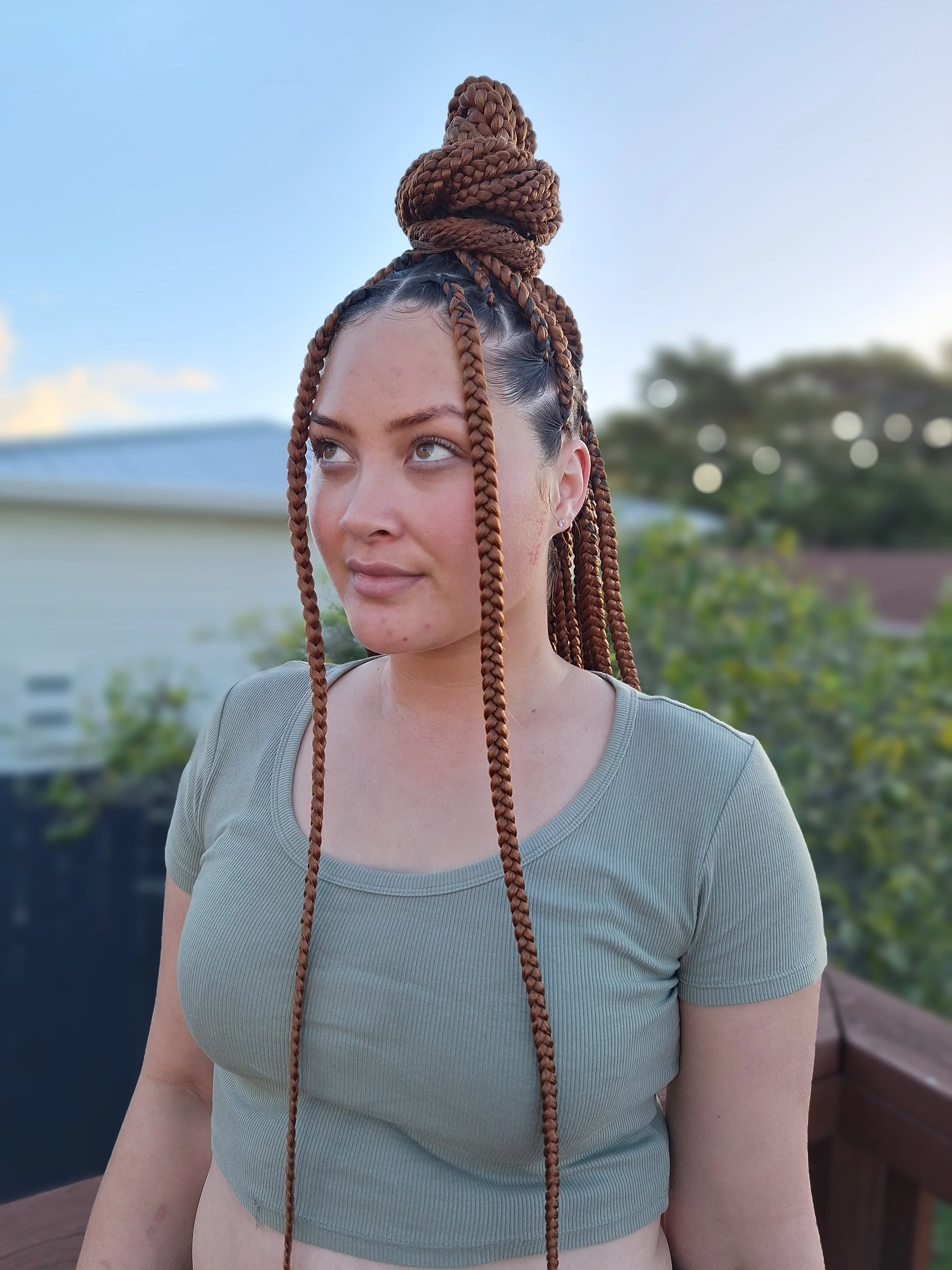LM Styled in an up-do