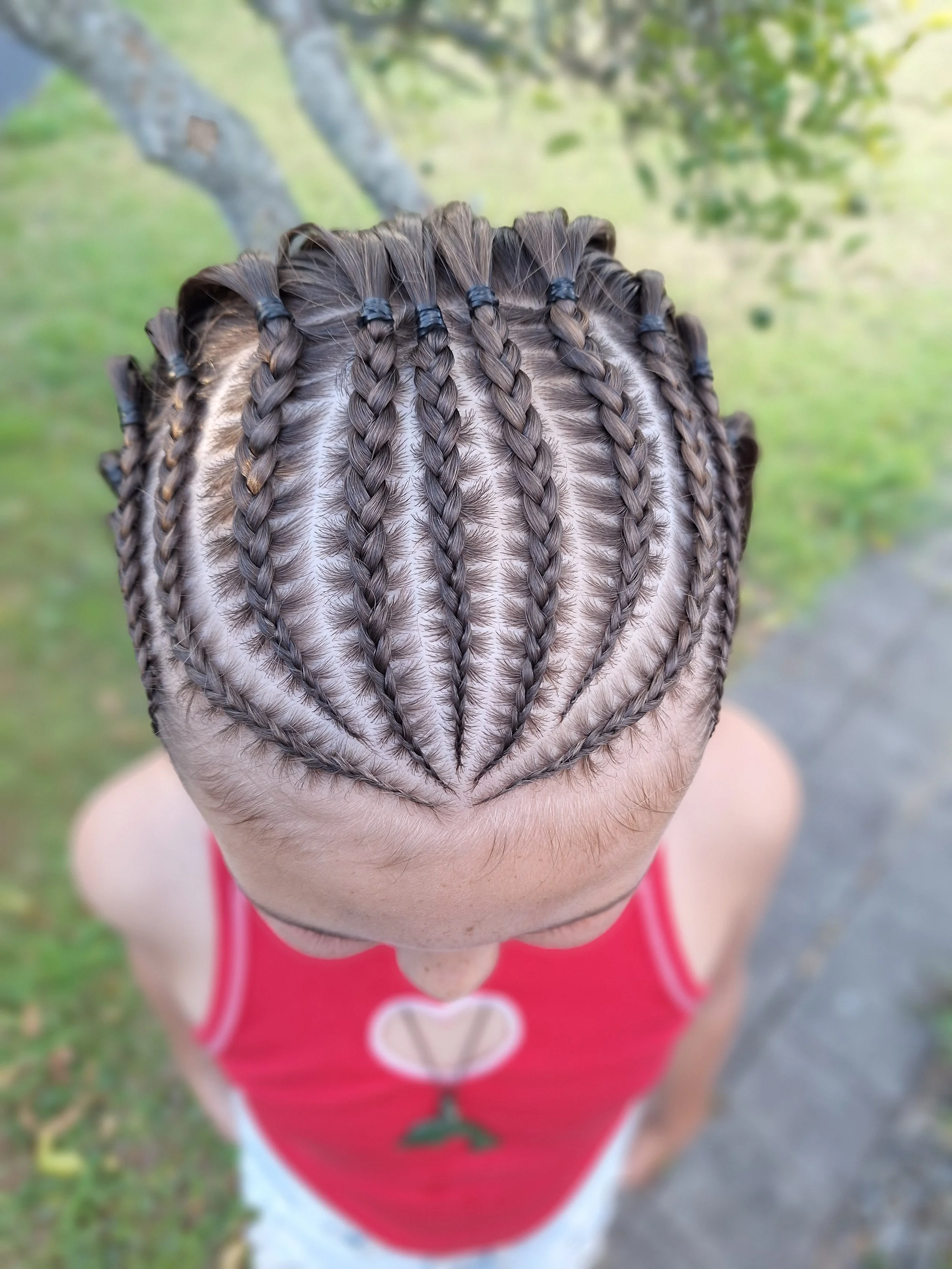 Front Stitch Cornrows